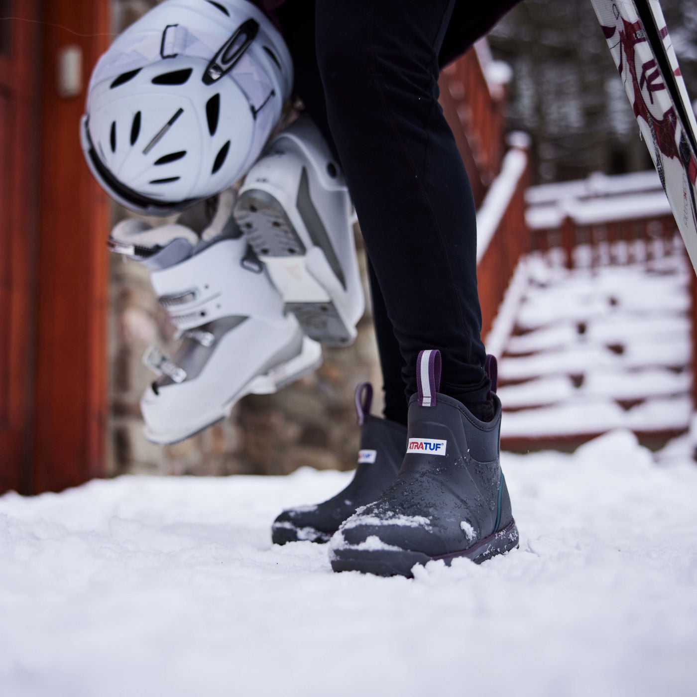 Women's Ice Fleece Lined Ankle Deck Boot - Image 2