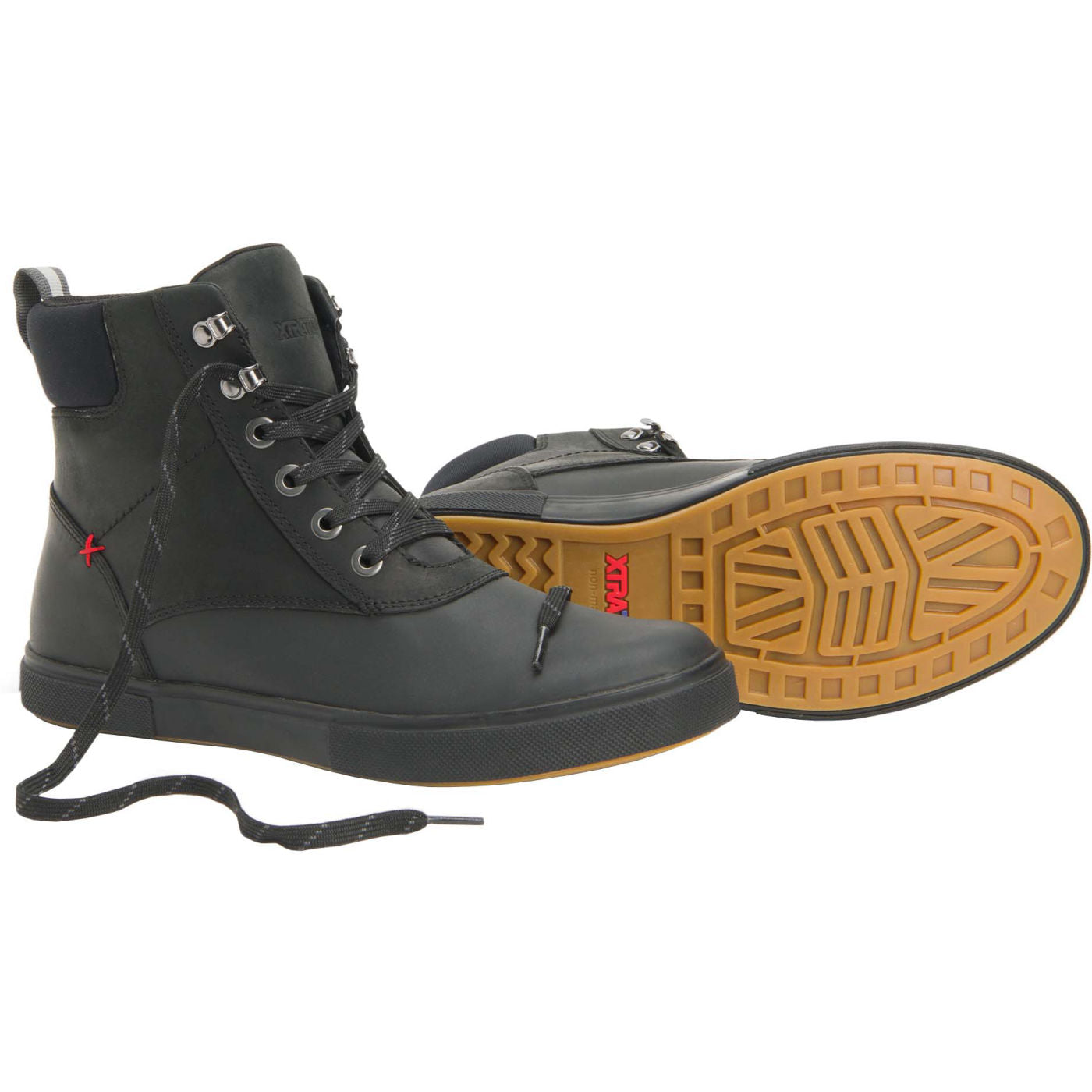 Men's Leather Lace Ankle Deck Boot - Image 8