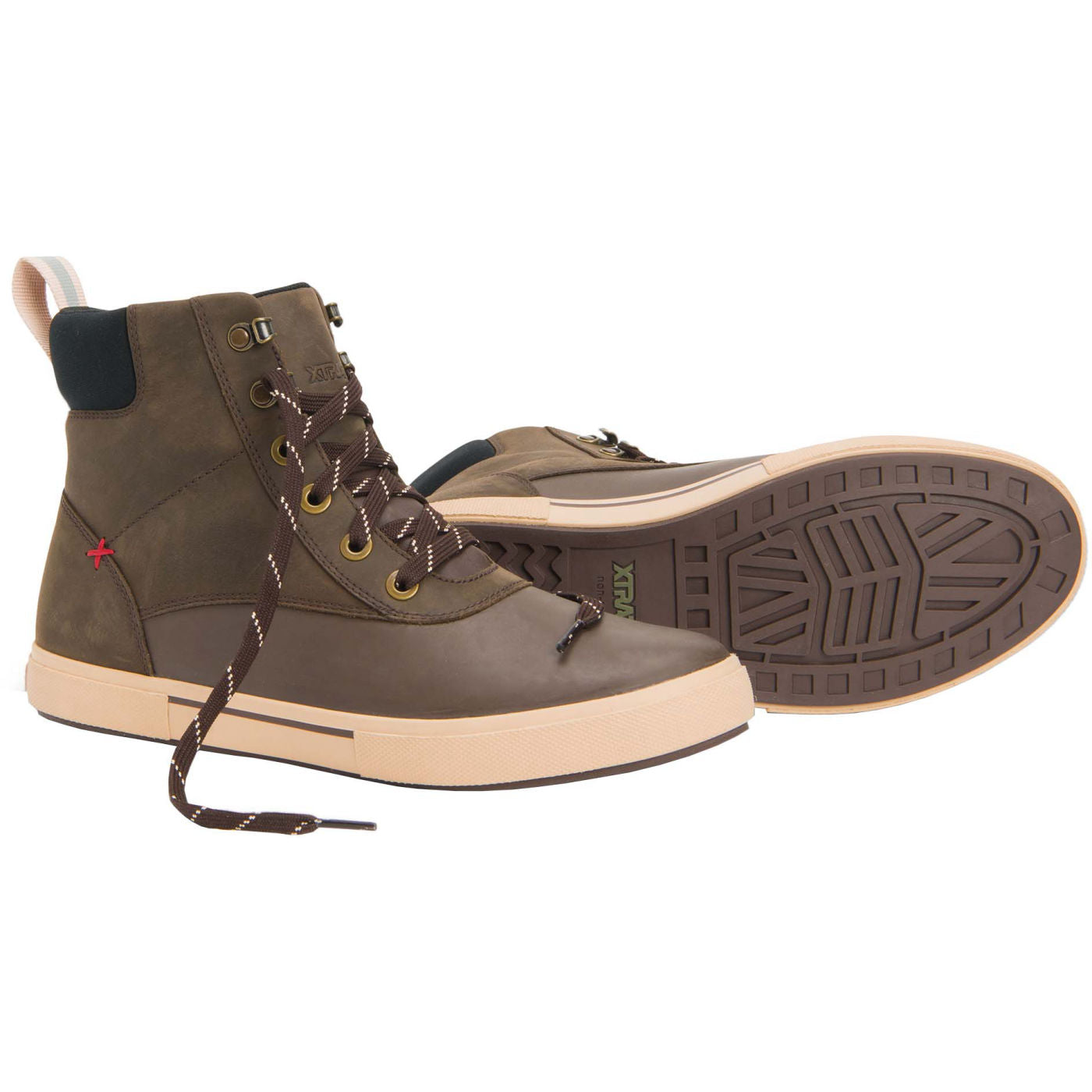Men's Leather Lace Ankle Deck Boot - Image 7