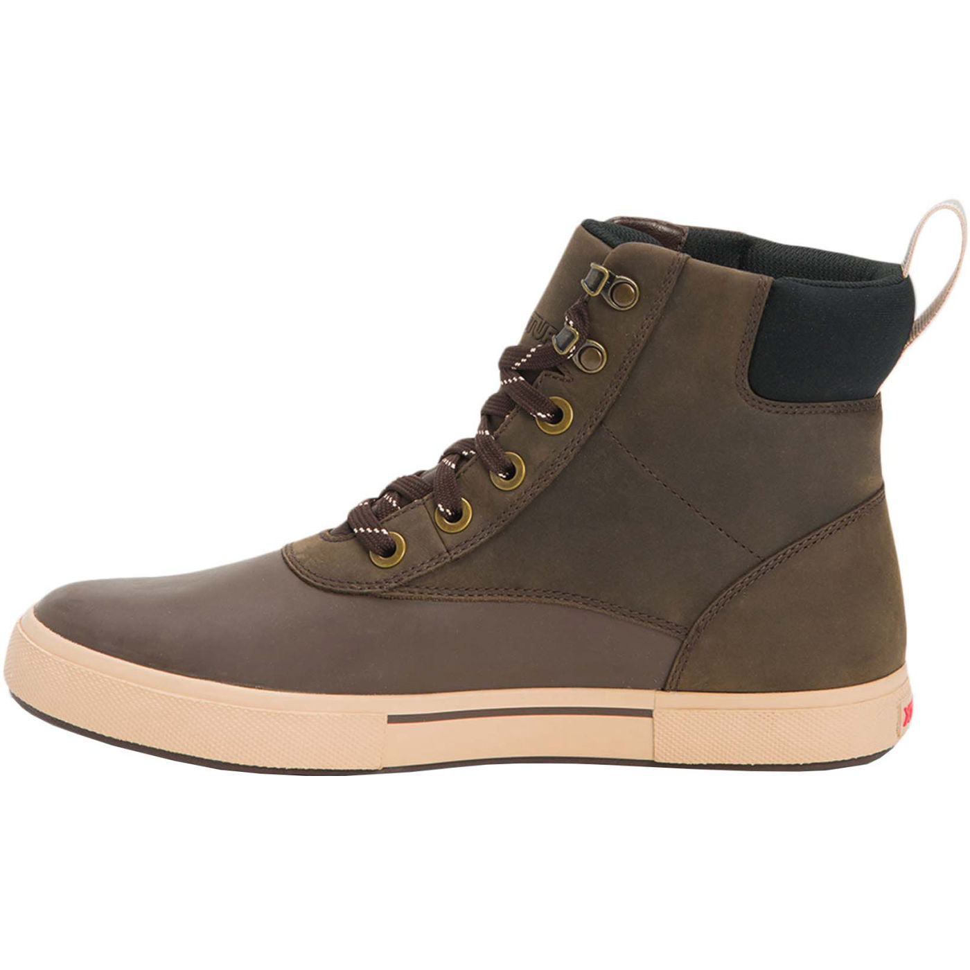 Men's Leather Lace Ankle Deck Boot - Image 6