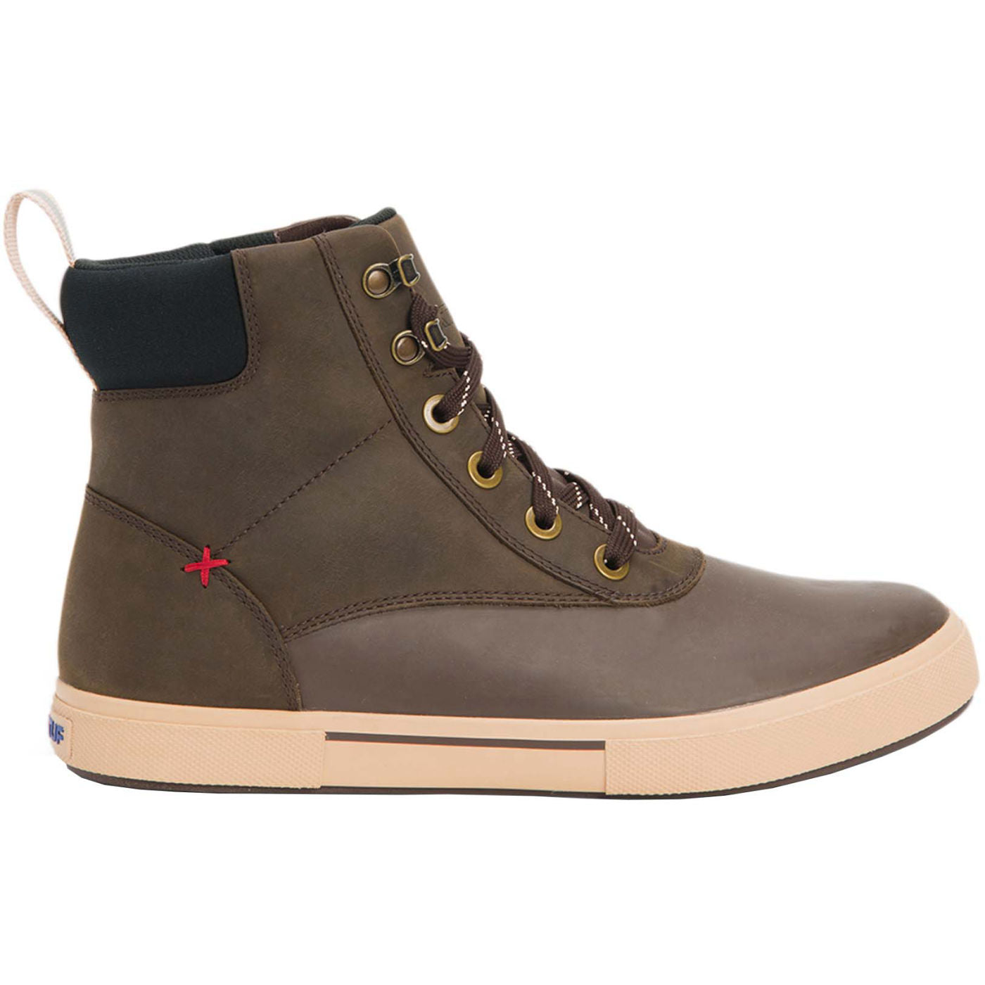 Men's Leather Lace Ankle Deck Boot - Image 4