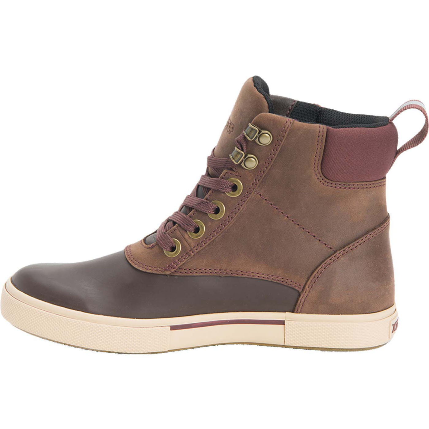 Women's Leather Lace Ankle Deck Boot - Image 7