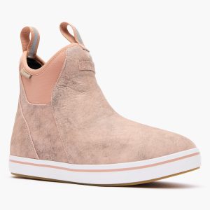 Women's Leather Ankle Deck Boot